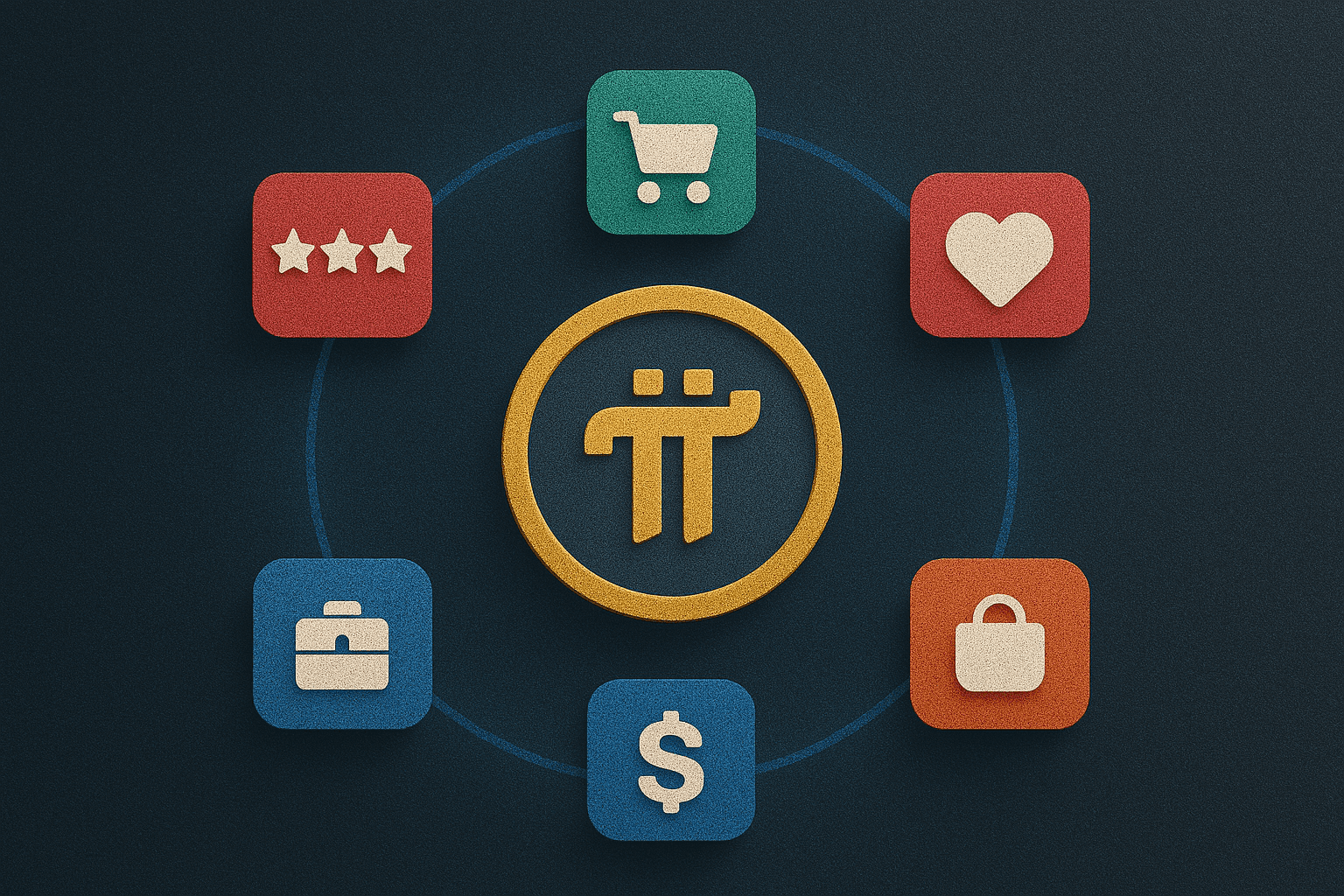 Image showing a series of apps around Pi.